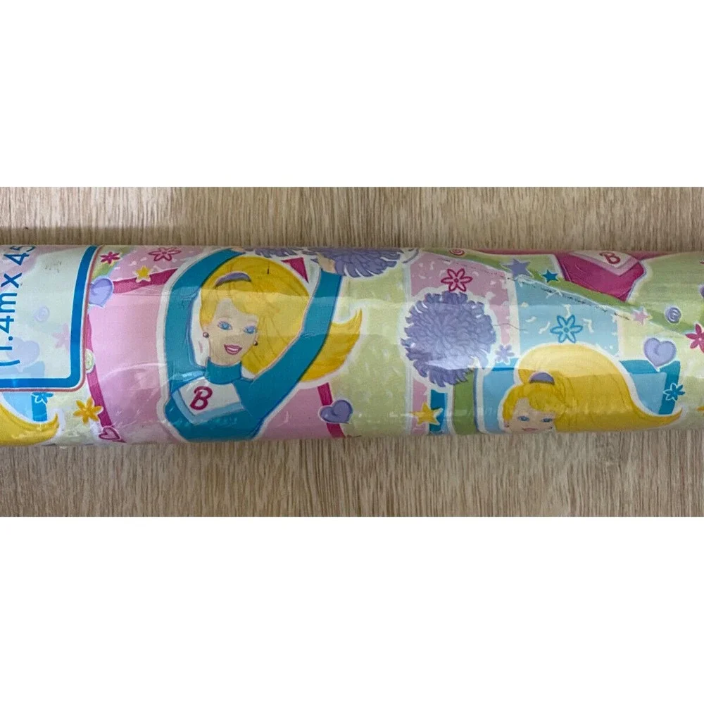 Vtg Barbie Contact Paper Adheso Self Adhesive Vinyl 1.5 Yards x 18